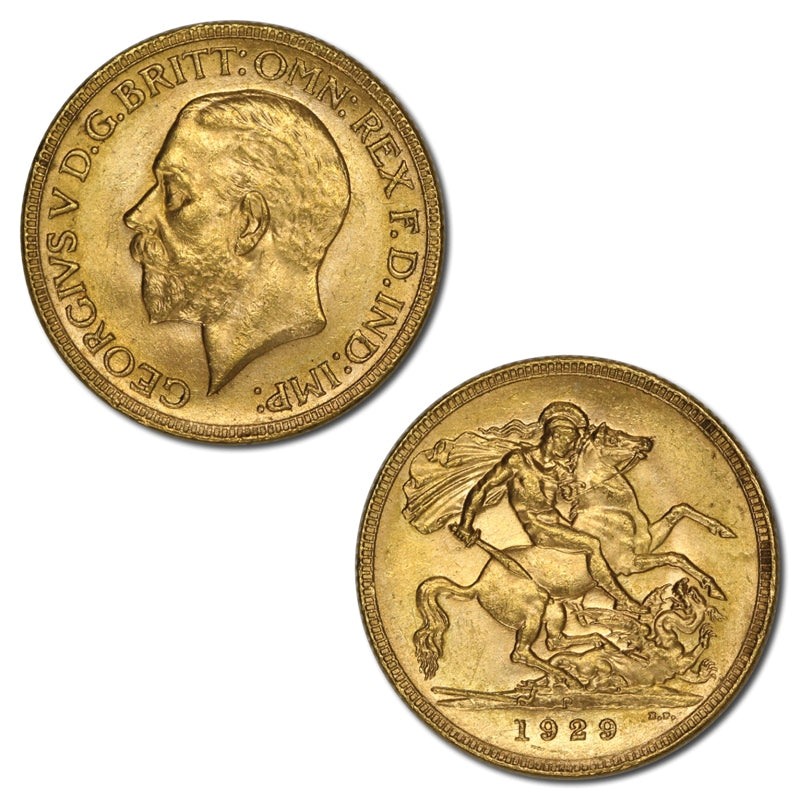 1929 Perth Gold Sovereign Lustrous nUNC