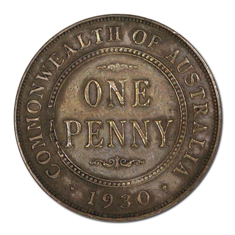 Australia 1930 Penny FINE+ GUARANTEED GENUINE!