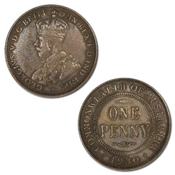 Australia 1930 Penny FINE+ GUARANTEED GENUINE!