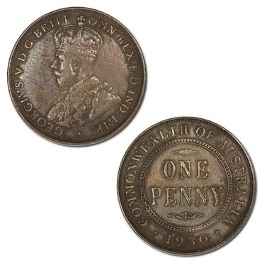 Australia 1930 Penny FINE+ GUARANTEED GENUINE!