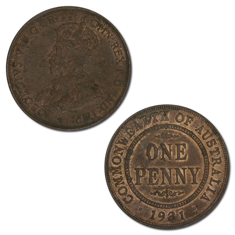 Australia 1931 Melbourne (Dropped 1) Penny