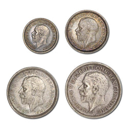 Great Britain 1933 George V Silver Maundy Silver Set