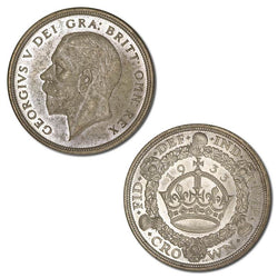 Great Britain 1933 Silver Wreath Crown