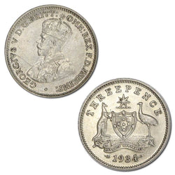 Australia 1934/3 Overdate Threepence