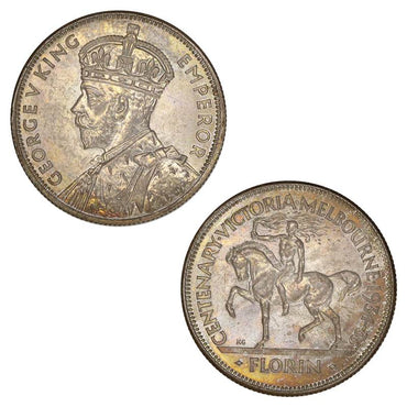 Australia 1934/35 Melbourne Centenary Florin UNC