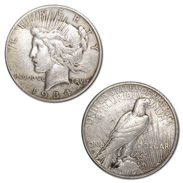 USA 1934 'S' San Francisco Peace Silver Dollar