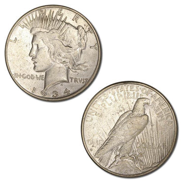 USA 1934 'S' San Francisco Peace Silver One Dollar