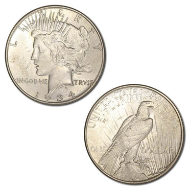 USA 1934 Philadelphia Peace Silver One Dollar