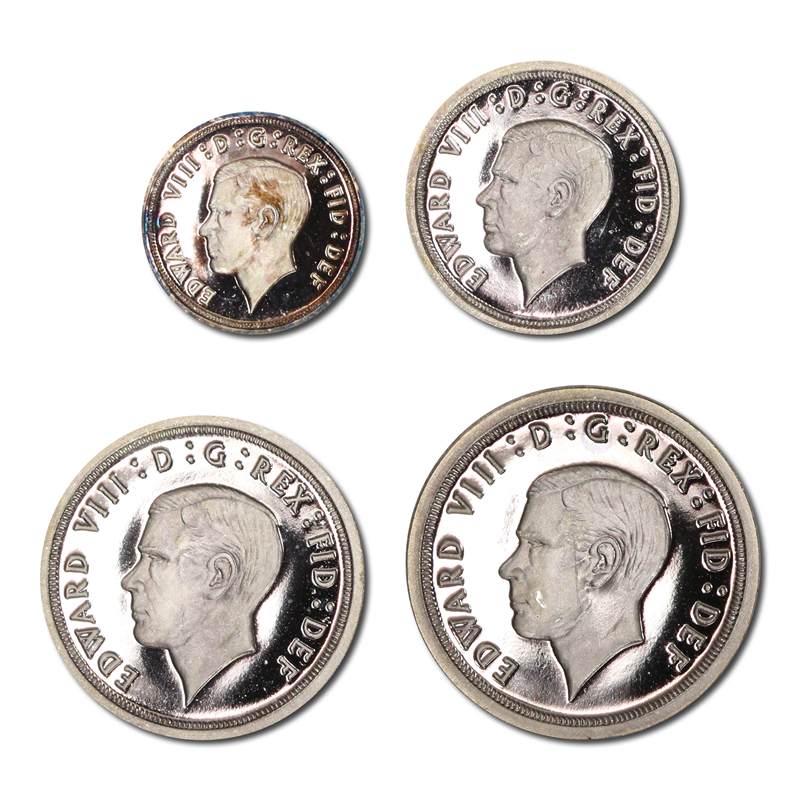 Great Britain 1936 Edward VIII Fantasy Maundy Set