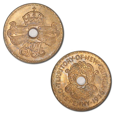Territory of New Guinea 1936 Edward VIII One Penny