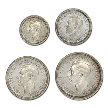 Great Britain 1937 King George VI Silver Maundy Set