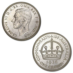 Australia 1938 Silver Crown
