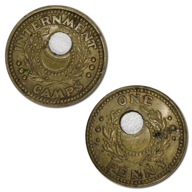 Australia (1939-1945) Internment Camps One Penny Error