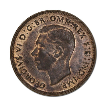 Australia 1946 Melbourne Penny - Key Date Lustrous UNC