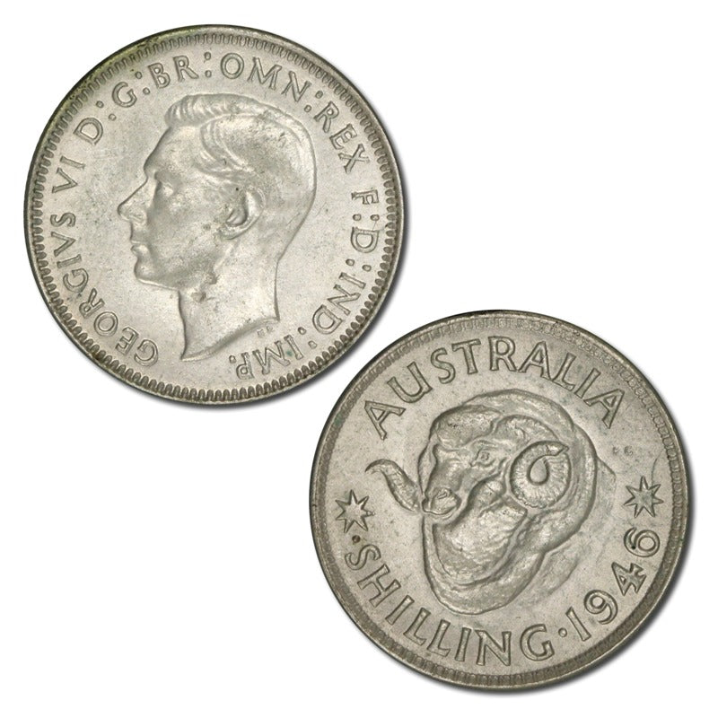 Australia 1946 Perth Shilling Variety EF