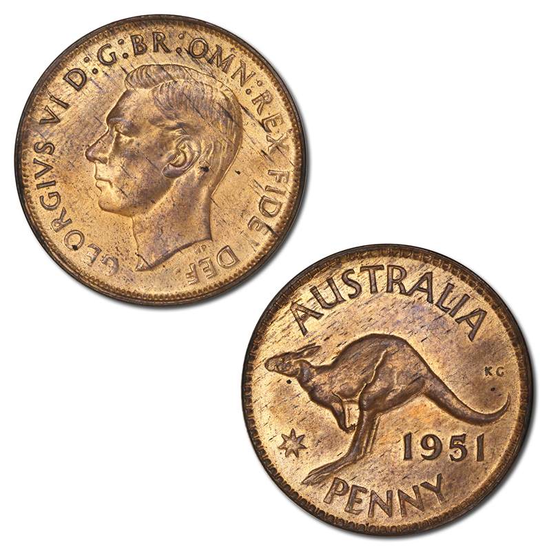 Australia 1951 Melbourne Penny