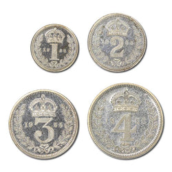 Great Britain 1955 Elizabeth II Silver Maundy Set