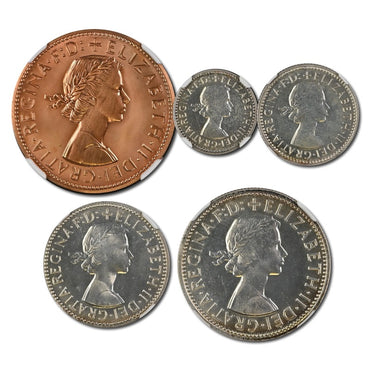 Australia 1957 Five Coin Proof Set