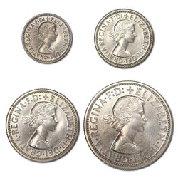 Australia 1957 Silver 4 Coin Proof Set