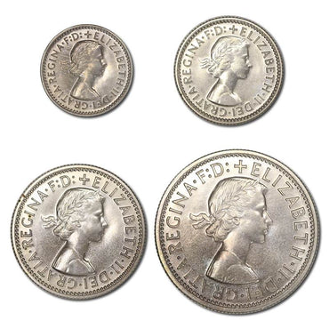 Australia 1957 Silver 4 Coin Proof Set