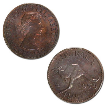 Australia 1959 Y. Perth Proof Penny PCGS PR63BN