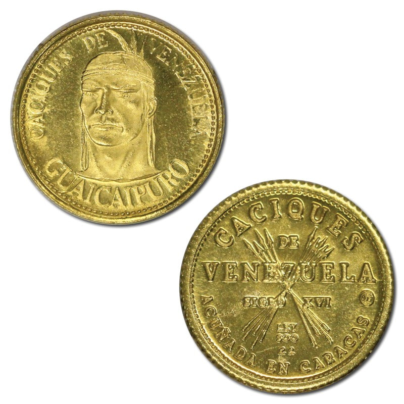 Venezuela 1957-1960 Gold 5 Bolivares