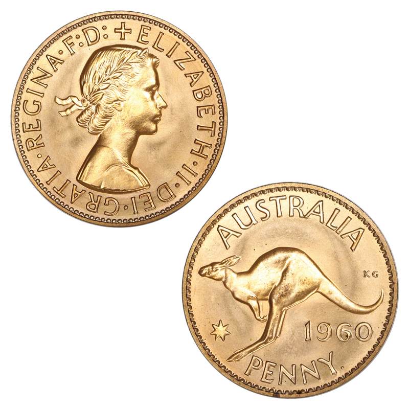 Australia 1960Y. Perth Mint Proof Penny