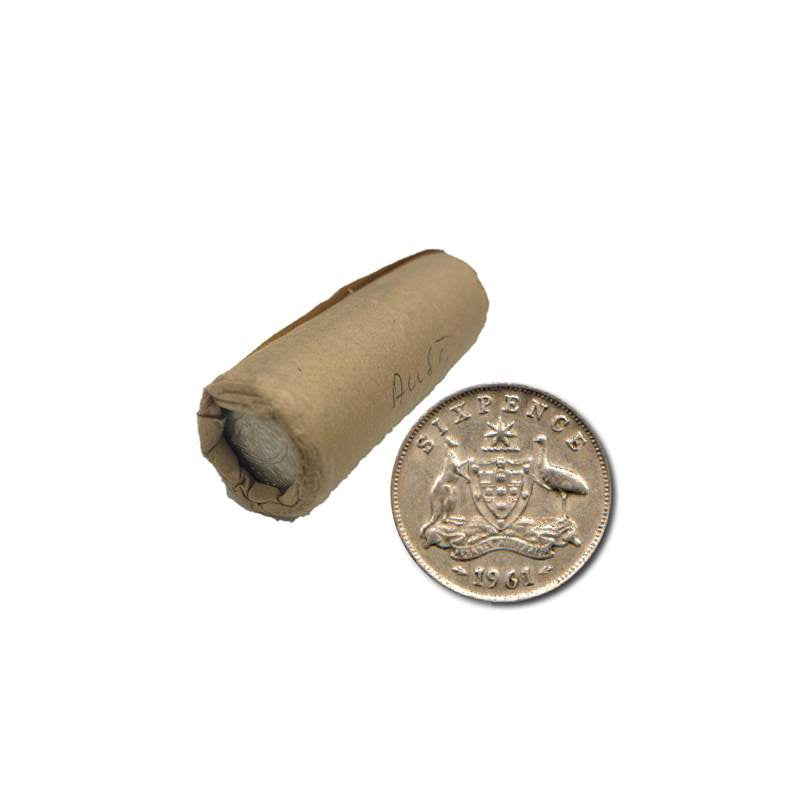 Australia 1961 Sixpence Bank Roll UNC