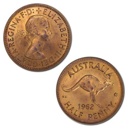 Australia 1962Y. Perth Mint Proof Halfpenny
