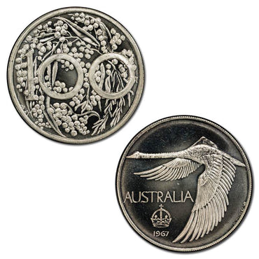 Australia 1967 Pattern Silver Swan Dollar PCGS MS67