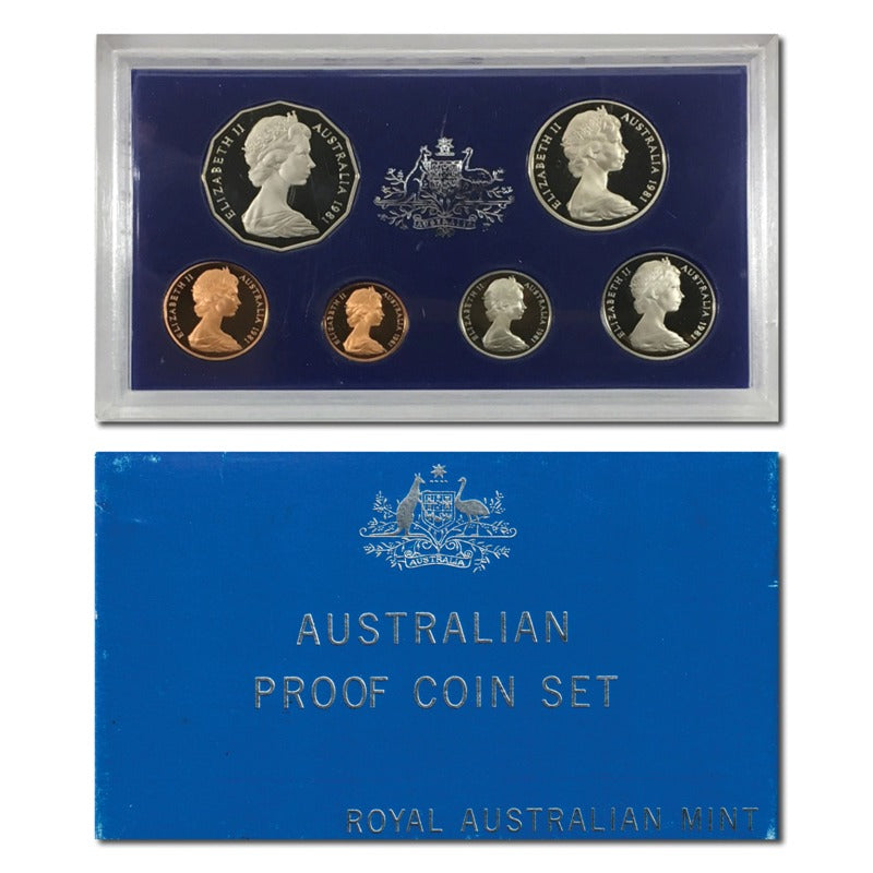 1981 6 Coin Proof Set - Export Packaging