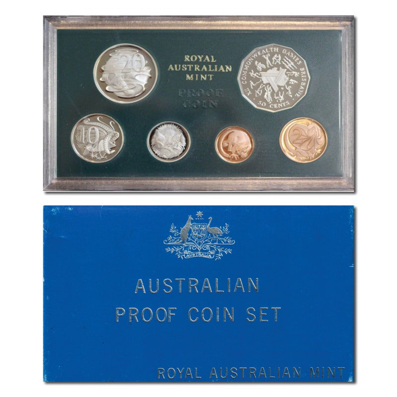1982 6 Coin Proof Set - Export Packaging