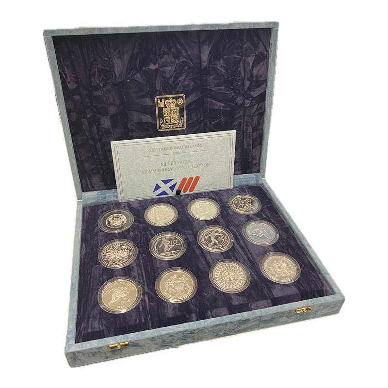 1986 XIII Commonwealth Games Silver Proof Collection