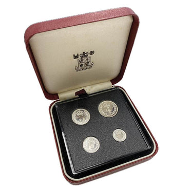 Great Britain 1990 Elizabeth II Silver Maundy Set Cased