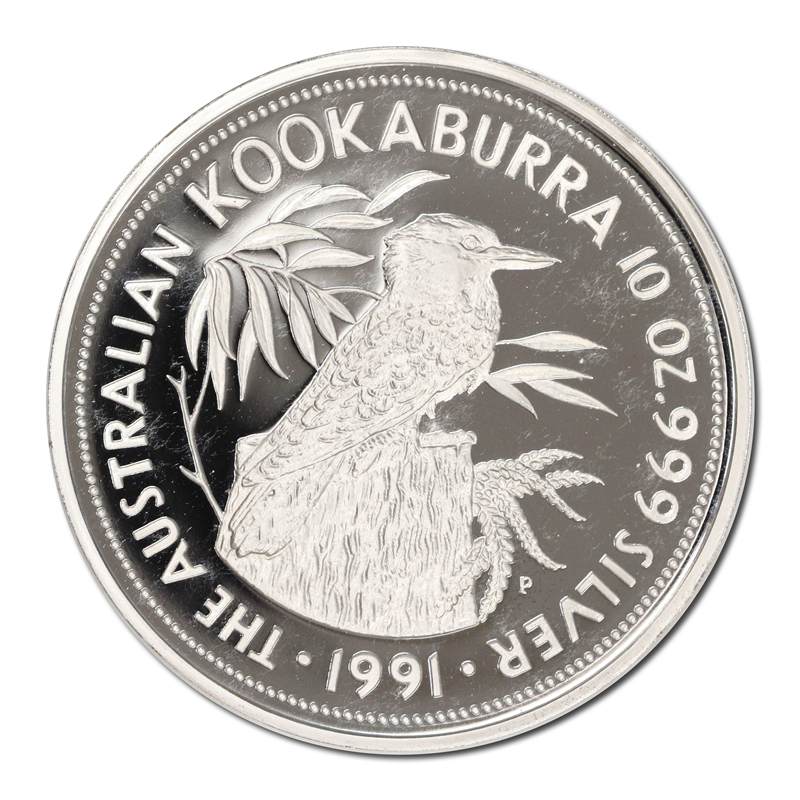 1991 Kookaburra 10oz Silver Proof