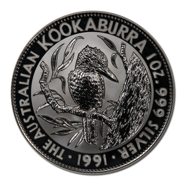 1991 Kookaburra $5 1oz Silver UNC