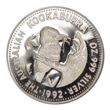 1992 Australian Kookaburra 1oz Silver $1 Proof
