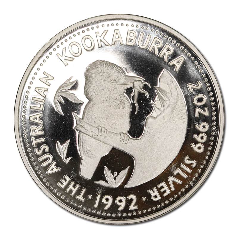 1992 Kookaburra $2 2oz Silver Proof
