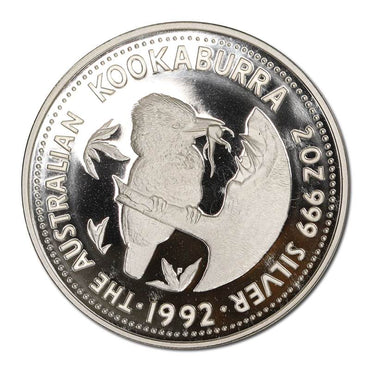 1992 Kookaburra $2 2oz Silver Proof