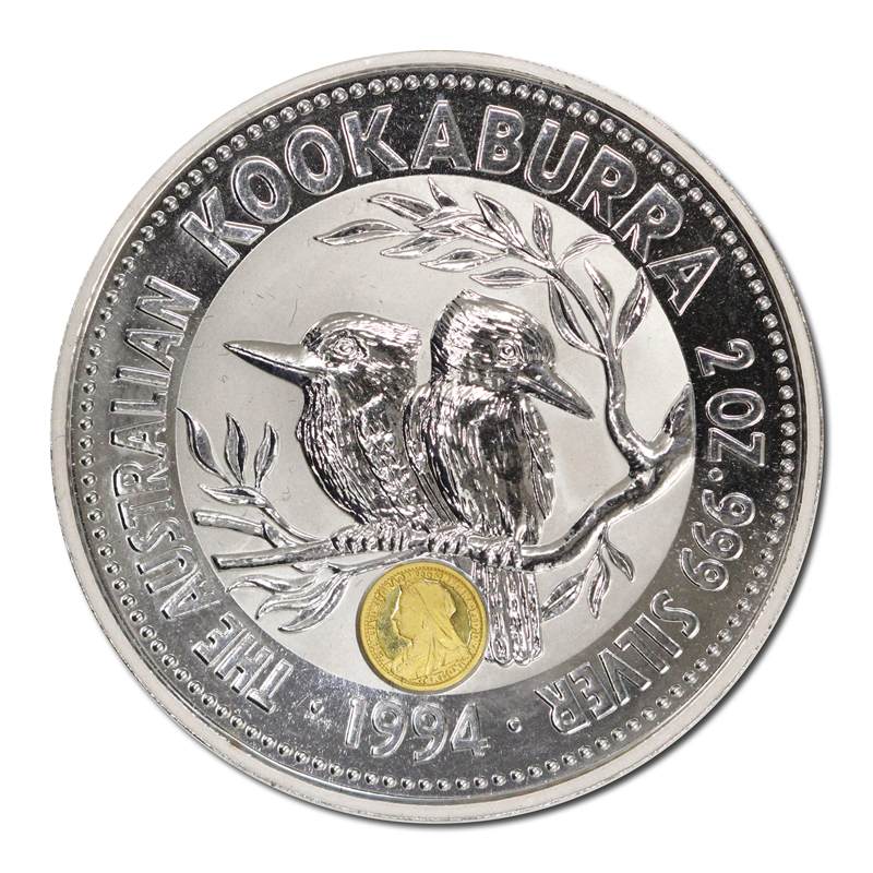 1994 Kookaburra 2oz Silver UNC - Queen Victoria Gold Privy