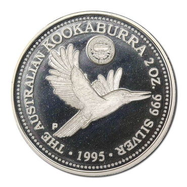 1995 Kookaburra 2oz Silver Proof - 1927 Parliament House Florin Privy Mark