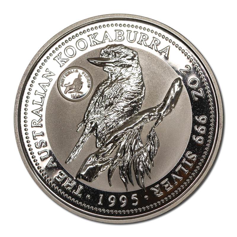 1995 Kookaburra 2oz Silver Proof - Royal Visit Privy Mark