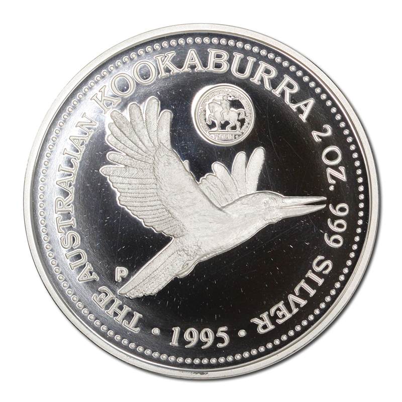 1995 Kookaburra 2oz Silver Proof - 1934/35 Florin Privy Mark