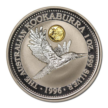 1996 Kookaburra 1oz Silver UNC - Panda Privy Mark