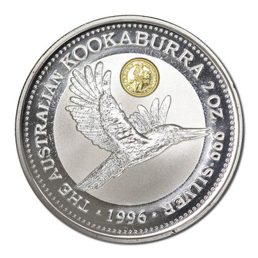 1996 Kookaburra $2 2oz Silver 'Ducat' Privy Mark unc