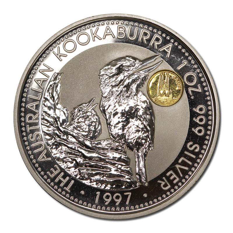 1997 Australia Kookaburra 1oz 'Gold' Gaudi Privy Mark