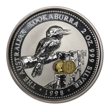 1998 Kookaburra $2 2oz (Shield Mint Privy) Silver UNC