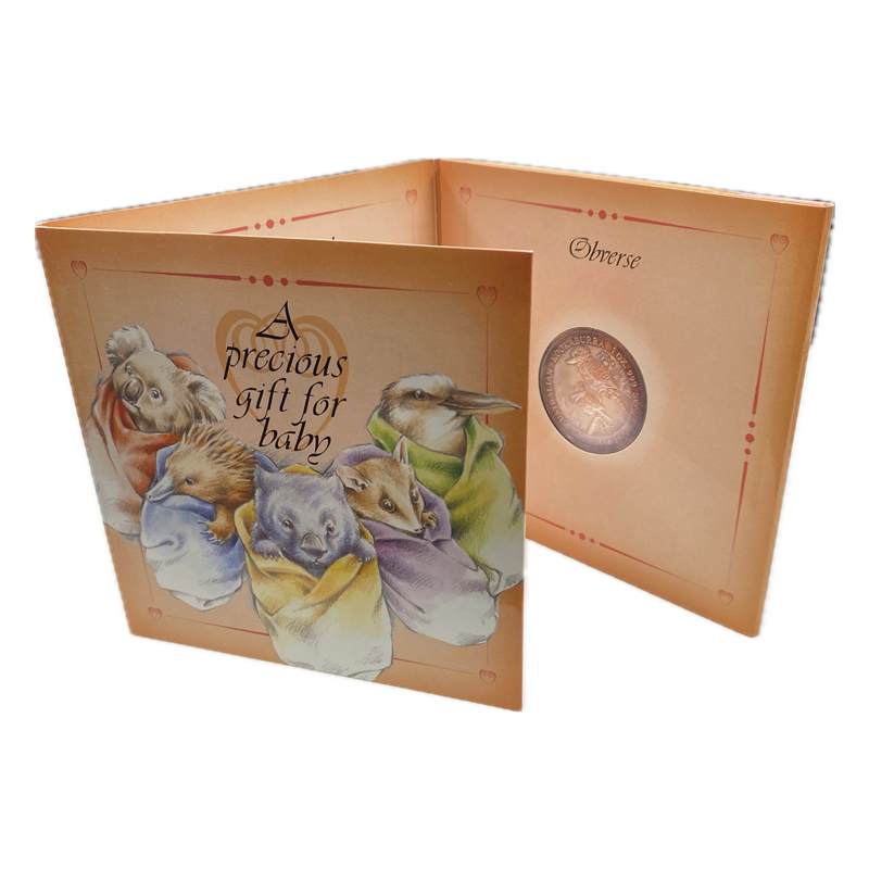1999 Kookaburra $1 1oz Silver UNC Baby Gift Pack