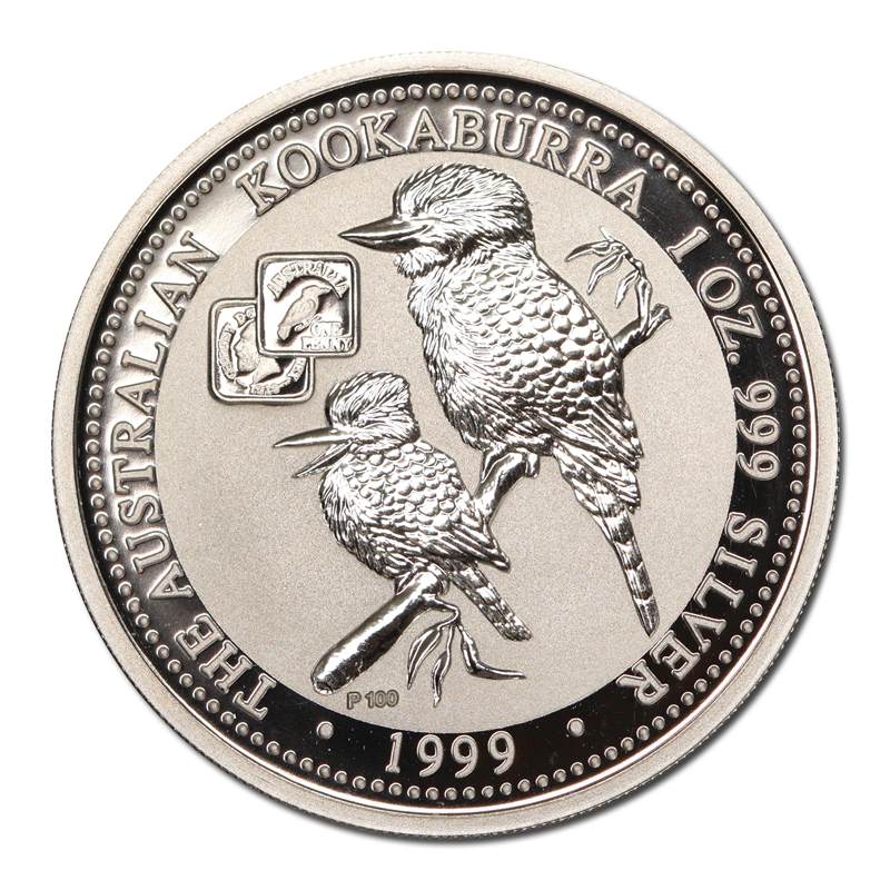 1999 Kookaburra 1oz Silver UNC - 1919 Square Penny Privy Mark