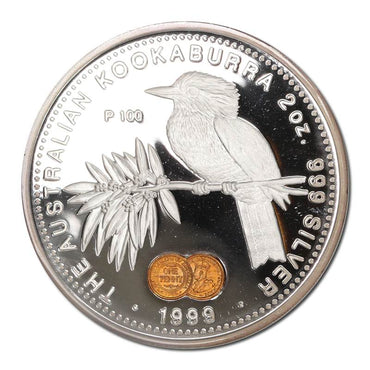 1999 Kookaburra $2 2oz Silver (1930 Penny Privy Mark) Proof